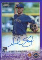 2015 Topps Chrome Autograph Rookies #AR-NS Noah Syndergaard Purple Refractor Baseball Card