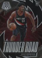 2023 Panini Mosaic Thunder Road #14 Scoot Henderson Basketball Card