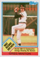 1983 Topps #3 Greg Minton Baseball Card
