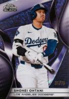 2025 Topps Chrome Black #50 Shohei Ohtani Purple Mini Diamond Baseball Card
