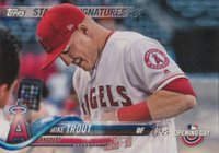 2018 Topps Opening Day Stadium Signatures #SS-MT Mike Trout Baseball Card