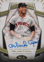 2022 Topps Tier One Prime Performers Autographs #PPAOC Orlando Cepeda Baseball Card