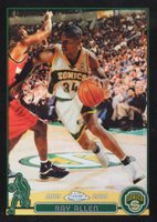 2003 Topps Chrome #48 Ray Allen Black Refractor Basketball Card