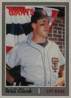 1992 Baseball Cards Magazine Replica Cards #4 Will Clark Hand Cut Baseball Card