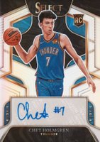 2022 Panini Select Rookie Signatures #RSCHR Chet Holmgren Basketball Card