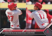 2023 Topps Now #36 Mike Trout/Shohei Ohtani Baseball Card