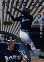 1997 Bowman's Best Mirror Image #MI5 Andruw Jones/Barry Bonds/Jose Cruz Jr./Ken Griffey Jr. Baseball Card