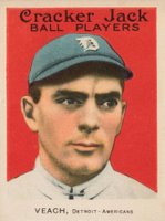 1915 Cracker Jack #174 Bobby Veach Baseball Card