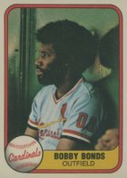 1981 Fleer #548 Bobby Bonds Baseball Card