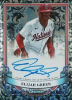 2024 Bowman Sterling Prospect Autographs #PAEG Elijah Green Sterling Silver Refractor Baseball Card