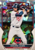 2023 Bowman Chrome Prospects #BCP82 Edouard Julien Atomic Refractor Baseball Card