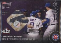 2016 Topps Now  #615-D Chicago Cubs Game Used Base-Purple Baseball Card