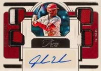 2023 Panini Three and Two Quad Jersey Autographs #QJAJW Jordan Walker Baseball Card