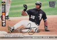 1995 Collector's Choice SE #235 Frank Thomas Silver Signature Baseball Card