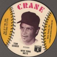 1976 Crane Potato Chips Discs # Tom Seaver Baseball Card