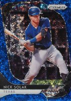2020 Panini Prizm #232 Nick Solak Blue Donut Circles Prizm Baseball Card