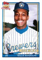 1991 Topps Traded #95T Willie Randolph Baseball Card