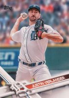 2017 Topps #450 Justin Verlander Pitching Baseball Card
