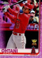 2019 Topps Chrome #1 Shohei Ohtani Batting-Pink Refractor Baseball Card