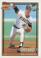 1991 Topps Desert Shield #595 Bill Landrum Baseball Card