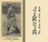 1916 Block & Kuhl (1916) #173 Amos Strunk Baseball Card