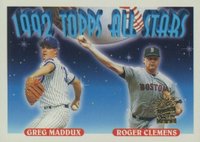 1993 Topps #409 Greg Maddux/Roger Clemens Florida Marlins Inaugural Baseball Card