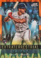 2024 Topps Chrome Cosmic Extraterrestrial Talent #ET16 Wyatt Langford Orange Galactic Baseball Card