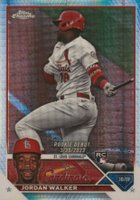 2023 Topps Chrome Update #USC150 Jordan Walker Prism Refractor Baseball Card