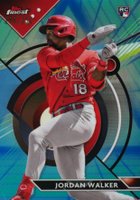 2023 Topps Finest #60 Jordan Walker Blue/Aqua Vapor Baseball Card