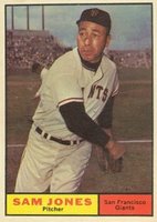 1961 Topps #555 Sam Jones Baseball Card