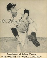 1957 Kahn's Wieners # Ron Kline Baseball Card