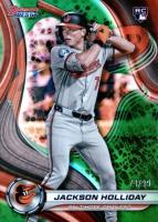 2024 Bowman's Best #13 Jackson Holliday Green Refractor Baseball Card