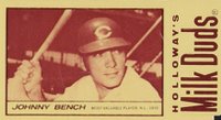 1971 Milk Duds # Johnny Bench Hand Cut Baseball Card
