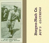 1916 Burgess-Nash Co. #163 Burt Shotton Baseball Card