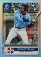 2020 Bowman Chrome Mega Box Spanning the Globe #STGWF Wander Franco Baseball Card