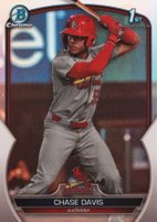2023 Bowman Draft #BDC48 Chase Davis Chrome-Refractor Baseball Card