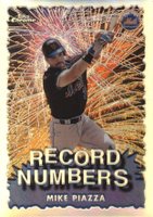 1999 Topps Chrome Record Numbers #RN2 Mike Piazza Refractor Baseball Card