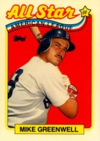 1989 Topps Tiffany #402 Mike Greenwell All-Star Baseball Card