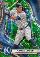 2024 Bowman's Best #43 Aaron Judge Green Mini Diamond Baseball Card