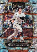 2022 Panini Select #92 Mike Yastrzemski Cosmic Baseball Card