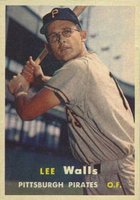 1957 Topps #52 Lee Walls Baseball Card