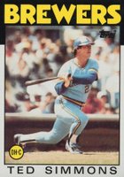1986 Topps #237 Ted Simmons Baseball Card