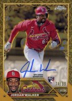 2023 Topps Gilded Collection Topps Chrome Gold Etch Autographs #CGAJW Jordan Walker Baseball Card