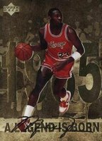 1998 Upper Deck Gatorade Michael Jordan #1 A Legend is Born Basketball Card