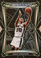2023 Panini Obsidian #122 David Robinson Electric Etch Green Basketball Card