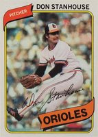 1980 Topps #517 Don Stanhouse Baseball Card