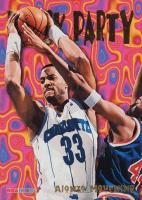 1995 Hoops Block Party #7 Alonzo Mourning Basketball Card
