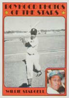 1972 Topps #343 Willie Stargell Boyhood Photo Baseball Card