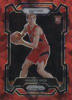 2023 Panini Prizm #134 Gradey Dick Red Ice Basketball Card