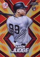 2017 Topps Fire #62 Aaron Judge Red Flame Baseball Card